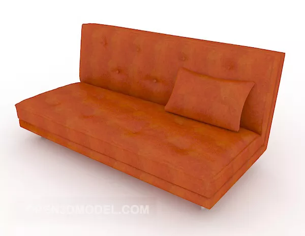 Orange Home Sofa Design 3d model Orange Home Sofa Design 3d model