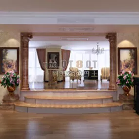 Home Living Room Hall 3d model
