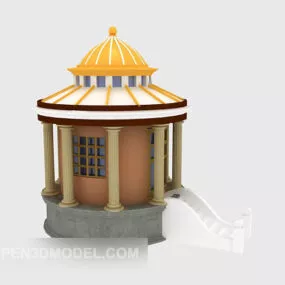 Outdoor Ancient Building House 3d model