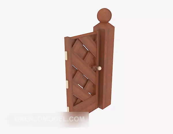 Outdoor Fence Door 3d model Outdoor Fence Door 3d model