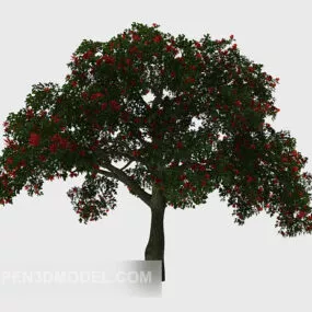 Outdoor Flowering Green Plant 3d model