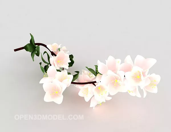 Flower On Bowl 3d model