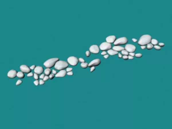 Stone Pebbles Boulders 3d model