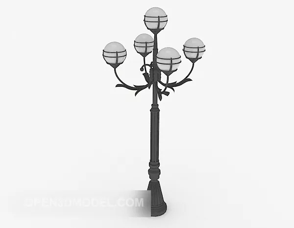 Outdoor Street Lamp 3d model Outdoor Street Lamp 3d model