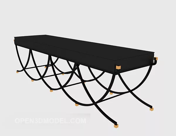 Outdoor Folding Bench 3d model Outdoor Folding Bench 3d model