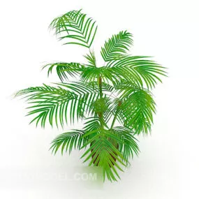 Outdoor Green Potted Plant 3d model