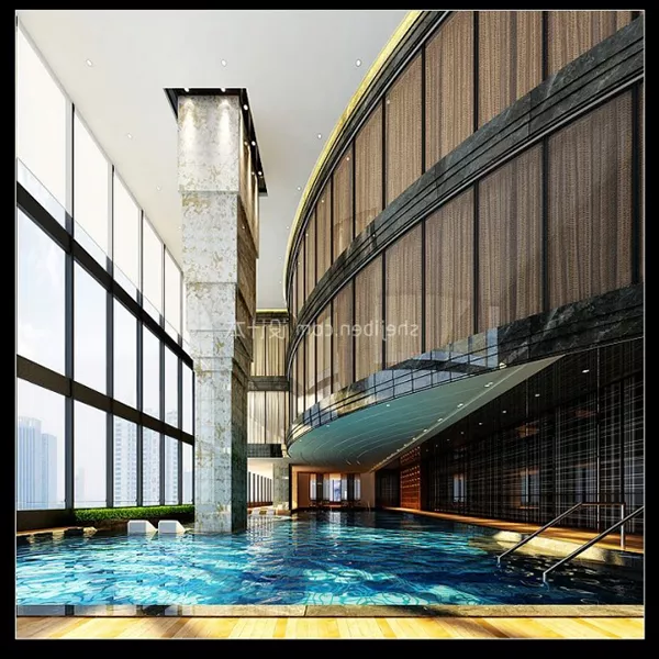 Office Hall Large Glass Windows 3d model Office Hall Large Glass Windows 3d model