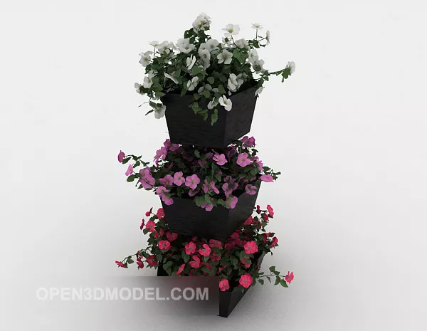 Outdoor Ornamental Plant 3d model Outdoor Ornamental Plant 3d model