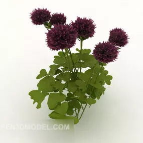Outdoor Small Bunch Of Wildflower Weeds 3d model
