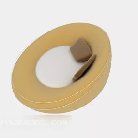 Oval Lazy Sofa 3d model
