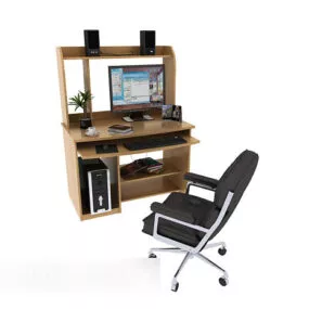 Pc Table Furniture 3d model