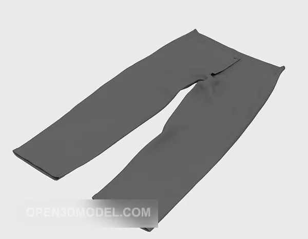 Grey Pants 3d model Grey Pants 3d model