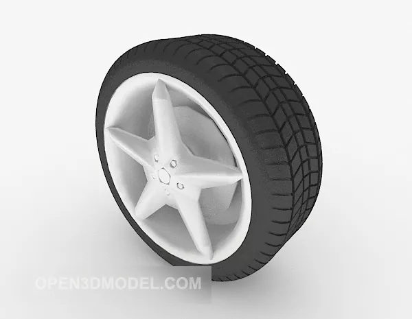 Simple Wheel Part 3d model