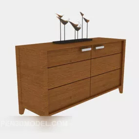Passage Entrance Cabinet Wooden 3d model