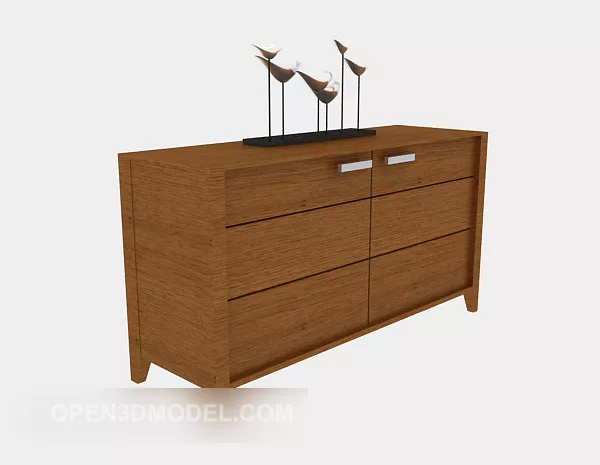 Passage Entrance Cabinet Wooden 3d model Passage Entrance Cabinet Wooden 3d model
