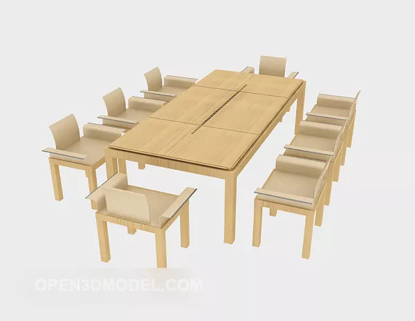 Pastoral Minimalist Style Table Chair 3d model Pastoral Minimalist Style Table Chair 3d model