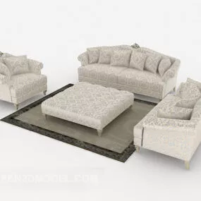 Pastoral Pattern Sofa 3d model