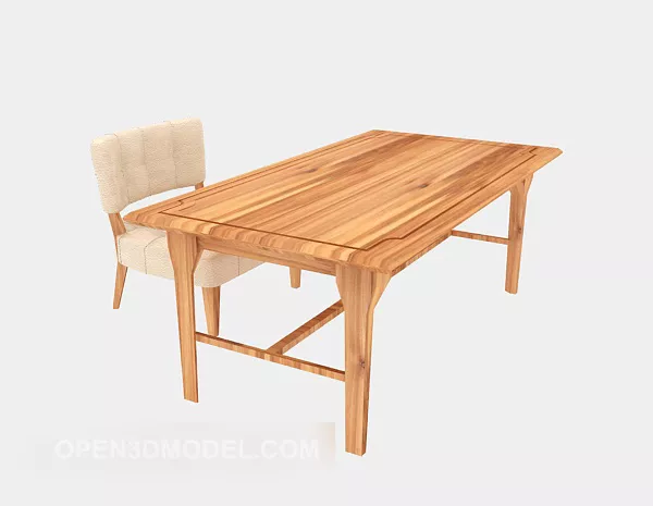 Pastoral-style Desk 3d model Pastoral-style Desk 3d model