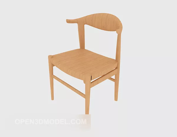 Pastoral Style Solid Wood Lounge Chair 3d model Pastoral Style Solid Wood Lounge Chair 3d model