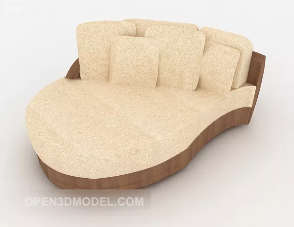 Yellow Large Multi Seaters Sofa 3d model Yellow Large Multi Seaters Sofa 3d model
