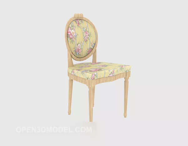 Patterned Banquet Dining Chair 3d model Patterned Banquet Dining Chair 3d model