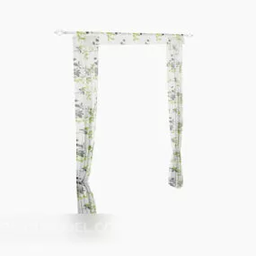 Patterned Curtain 3d model