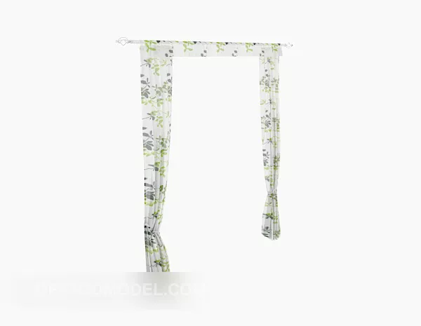 Curtain Classic Two Layers 3d model