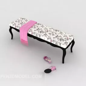 Patterned Home Sofa Stool 3d model