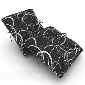 Patterned Lounge Chair 3d model
