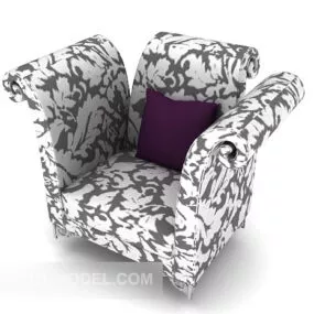 Patterned Sofa Furniture 3d model