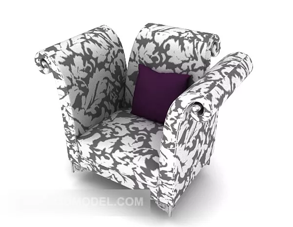 Patterned Sofa Furniture 3d model Patterned Sofa Furniture 3d model