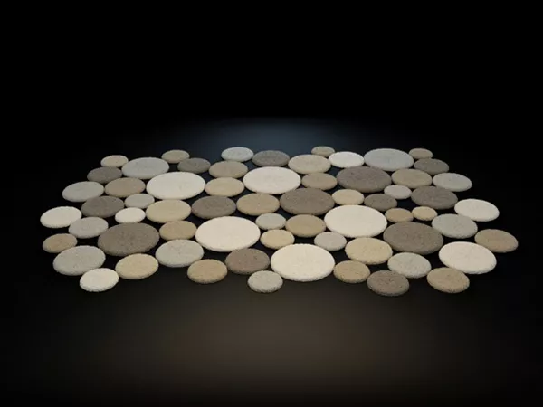 Pebble Carpet Furniture 3d model Pebble Carpet Furniture 3d model