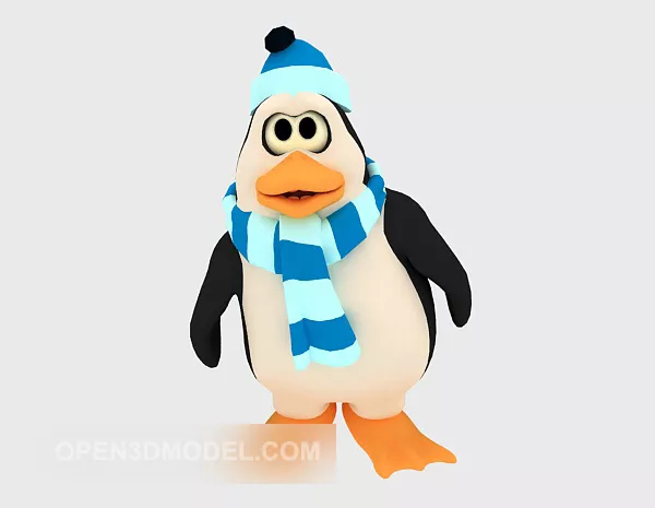 Linux Penguin Animal 3d model