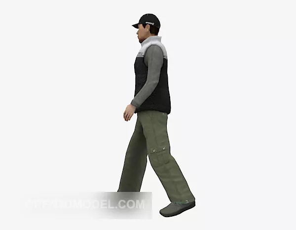Alien Man On Planet 3d model