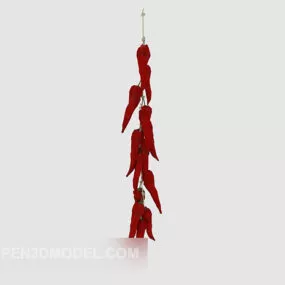 Pepper Hanging Ornaments 3d model