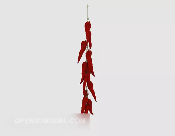 Pepper Hanging Ornaments 3d model Pepper Hanging Ornaments 3d model