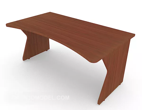 Personal Solid Wood Small Desk 3d model Personal Solid Wood Small Desk 3d model