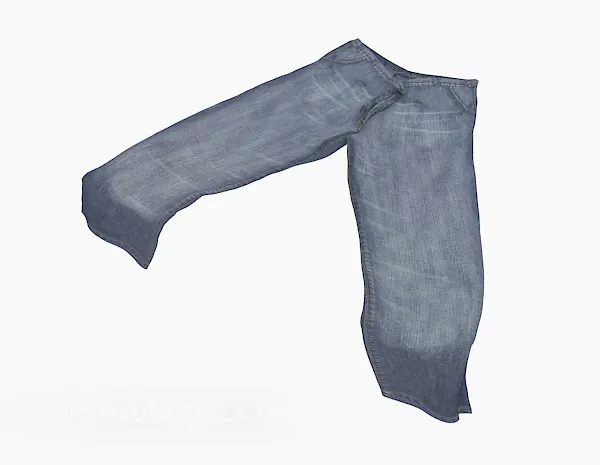 Personality Jeans Fashion 3d model Personality Jeans Fashion 3d model