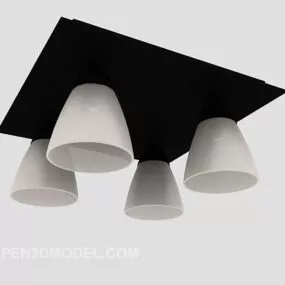 Restaurant Chandelier Ceiling Mount 3d model