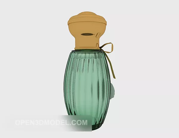 Crystal Cut Wine Bottle 3d model