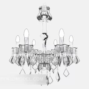 Home Style Chandelier 3d model