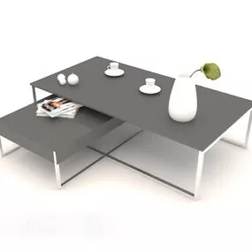 Home Black Coffee Table 3d model
