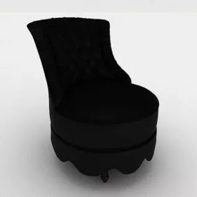 Home Black Single Sofa 3d model
