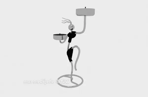 Candlestick Lamp Driada 3d model