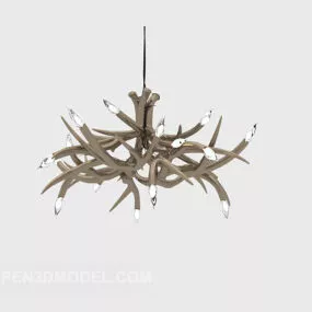 Stylized Modern Chandelier 3d model