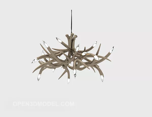 Stylized Modern Chandelier 3d model Stylized Modern Chandelier 3d model