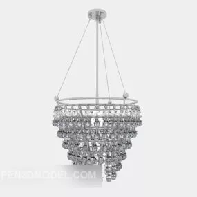 Personality Circular Chandelier 3d model