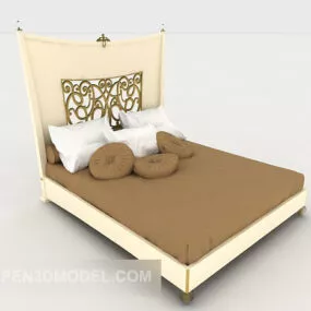 Personality Fresh Double Bed 3d model