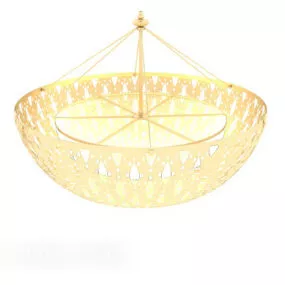Personality Gold Chandelier 3d model