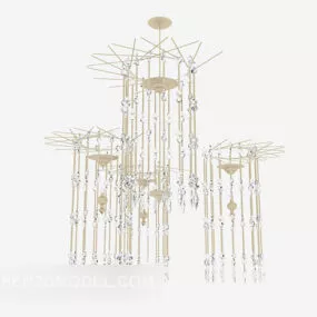 Modern Gorgeous Crystal Chandelier 3d model